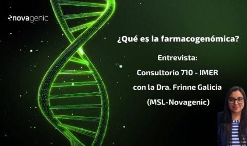 Le invitamos a escuchar la grabación del programa de radio "Consultorio 710" en IMER, que abordó el tema "¿Qué es la farmacogenómica?" y contó con la destacada participación de la Dra. Frinne Galicia.