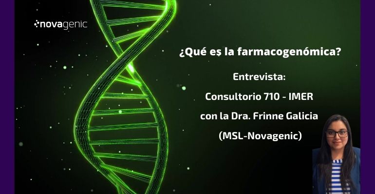Le invitamos a escuchar la grabación del programa de radio "Consultorio 710" en IMER, que abordó el tema "¿Qué es la farmacogenómica?" y contó con la destacada participación de la Dra. Frinne Galicia.